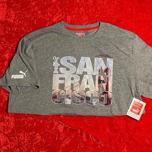 Puma America's Cup Grey Cotton T-shirt SS - XL